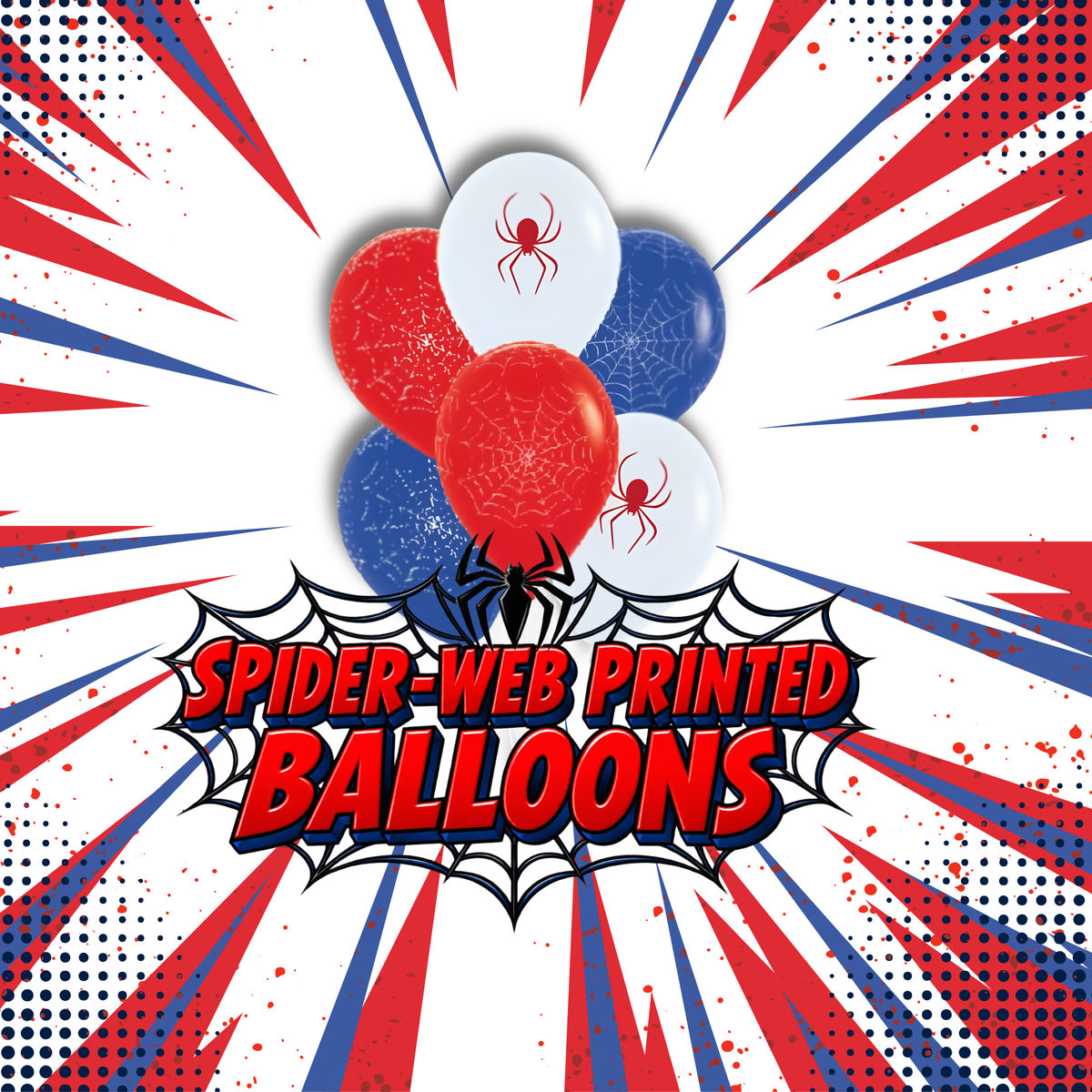 Printed Spider Web Balloons