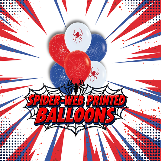 Printed Spider Web Balloons