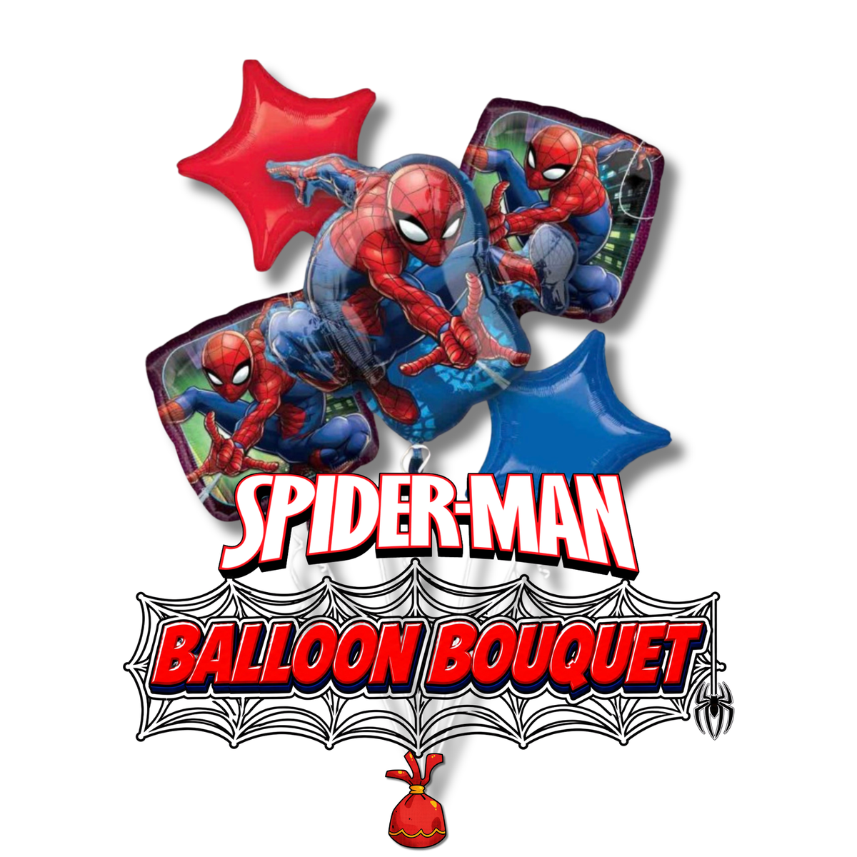Spider-Man Webbed wonder Balloon Bouquet