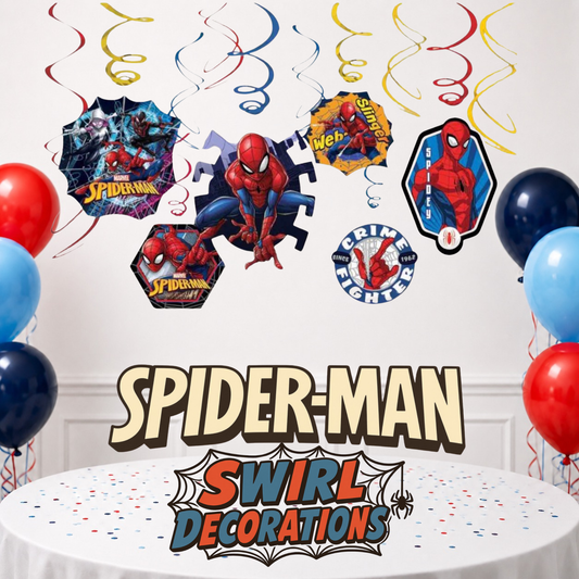 Spiderman Webbed Wonder Swirl Decorations